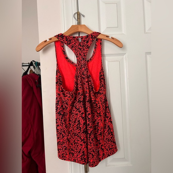 Nike Dri-Fit Miler Racerback Running Tank Top Infrared Black - Picture 5 of 8